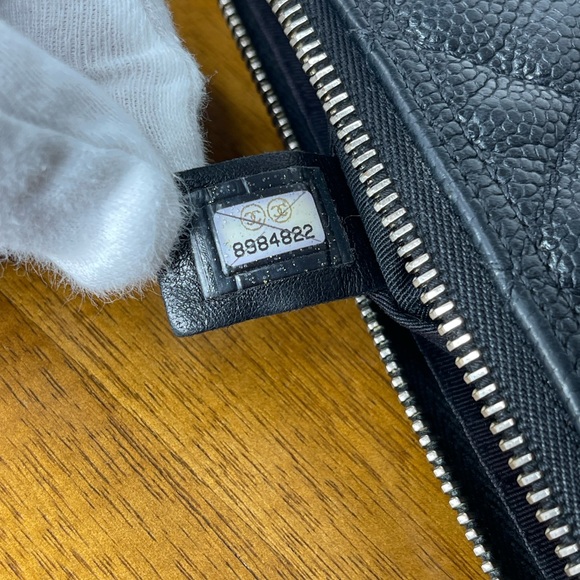 Auth Classic Chanel Black Caviar Hobo Chain Gold HW Handbag Pochette - Picture 11 of 16